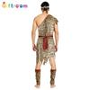 Хэллоуинский маскарадный бал современный примитивный фланелевый мужской дикарь смешной сценический костюм коренной костюм коренной костюм