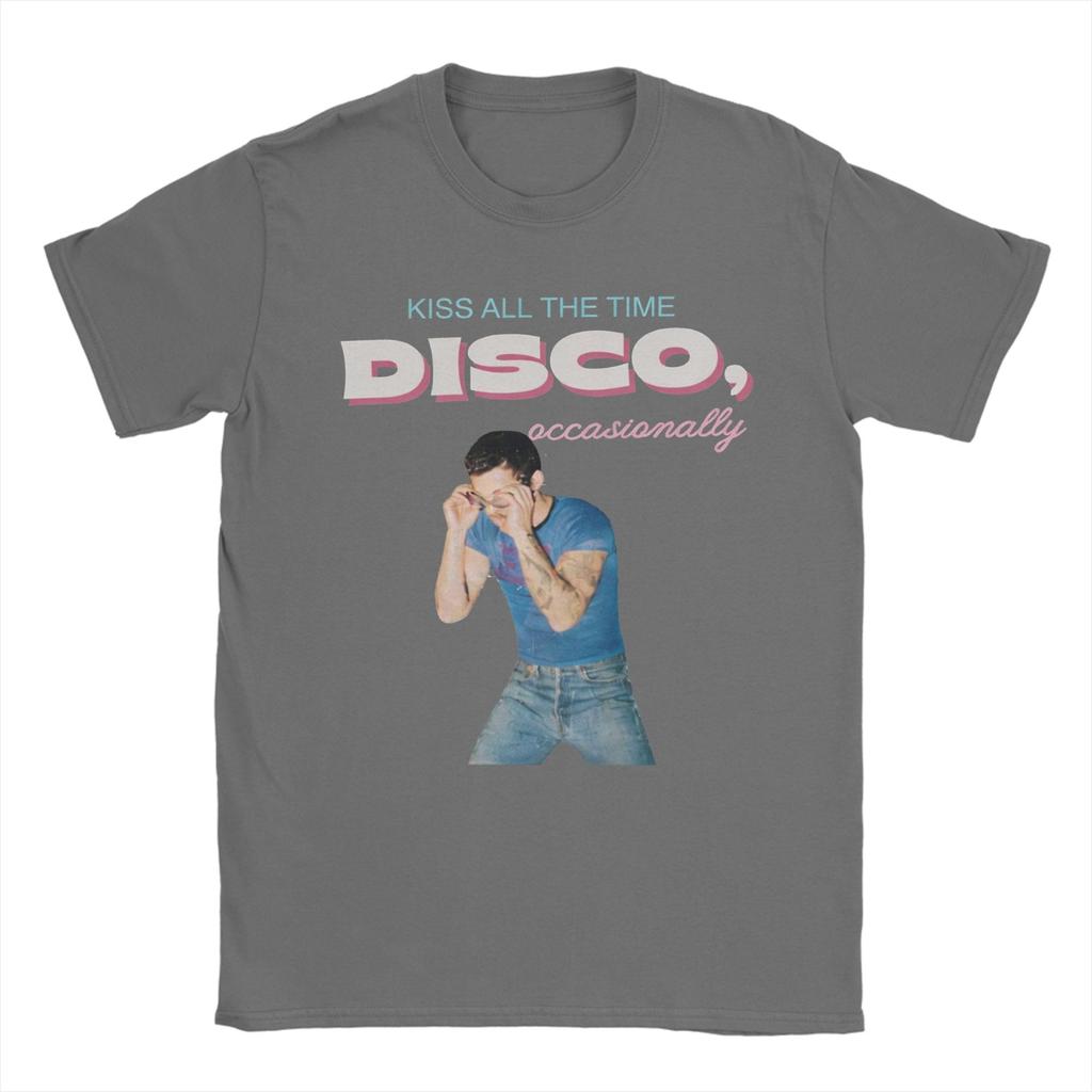Harrys Styles Kiss All the Time Disco Occasionally T Shirt for Unisex 100 Cotton TShirt Crewneck Tee Shirt Short Sleeve Clothes