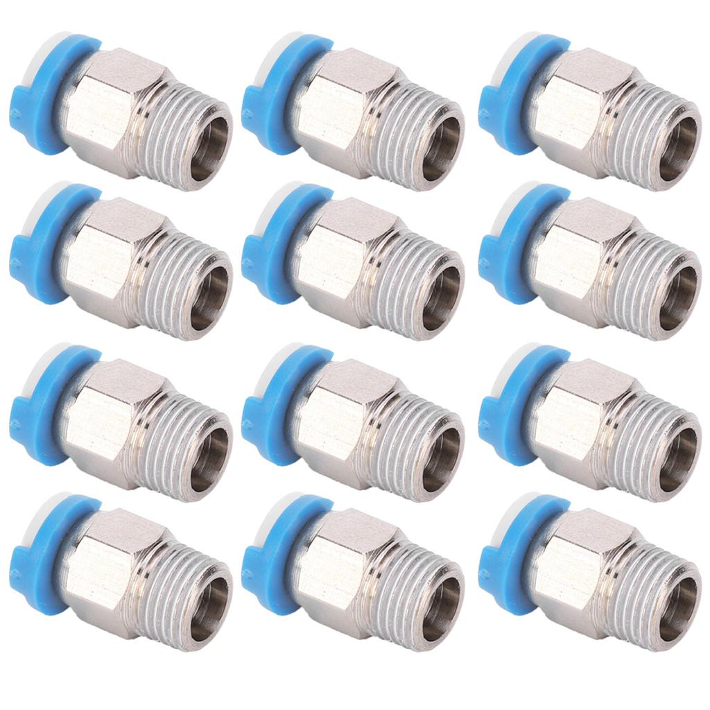 12Pcs Pneumatic Fitting Push Connector 3D Printer Extruder Accessories CR10 M10 Thread