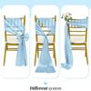 Elegant Design Satin Chair Sashes Butterfly Ties Chair Cover Decoration  Festival Celebration