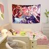 Classic Japanese Anime Puella Magi Tapestry Madoka Magica Hanging Bohemian Tarot Hippie Wall Rugs Bedroom Dorm Background