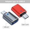 Short USB C to USB Adapter USB Ctype Female to USB3.0 Male Adapter Connectors OTG Adapter for Phone Laptops