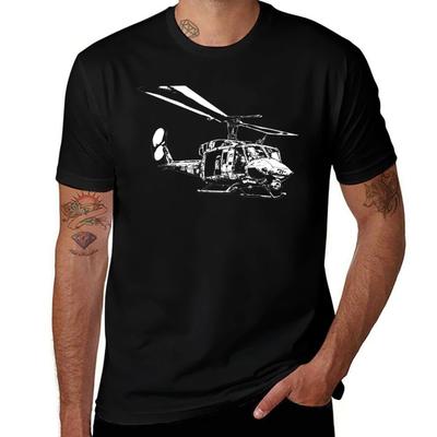 UH-1N Twin Huey Футболка хлопковые футболки высококачественная футболка для мужчины 100 процентов хлопка Футболка