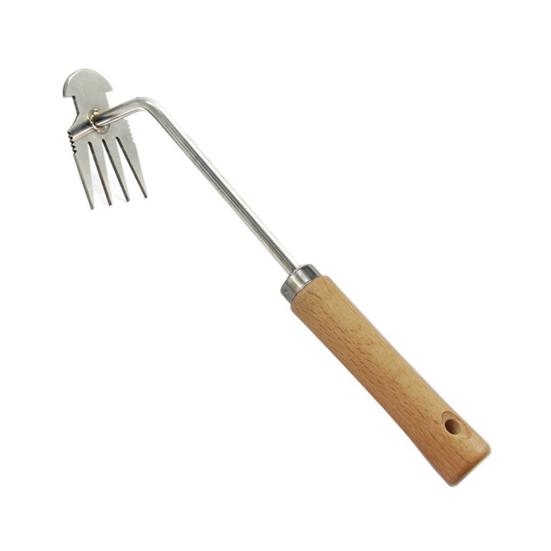 Gardening Hand Weed Remover Device with Handle Rustproof Ultra-sharp Polished Surface Hand Weeder Tool Garden Supplies