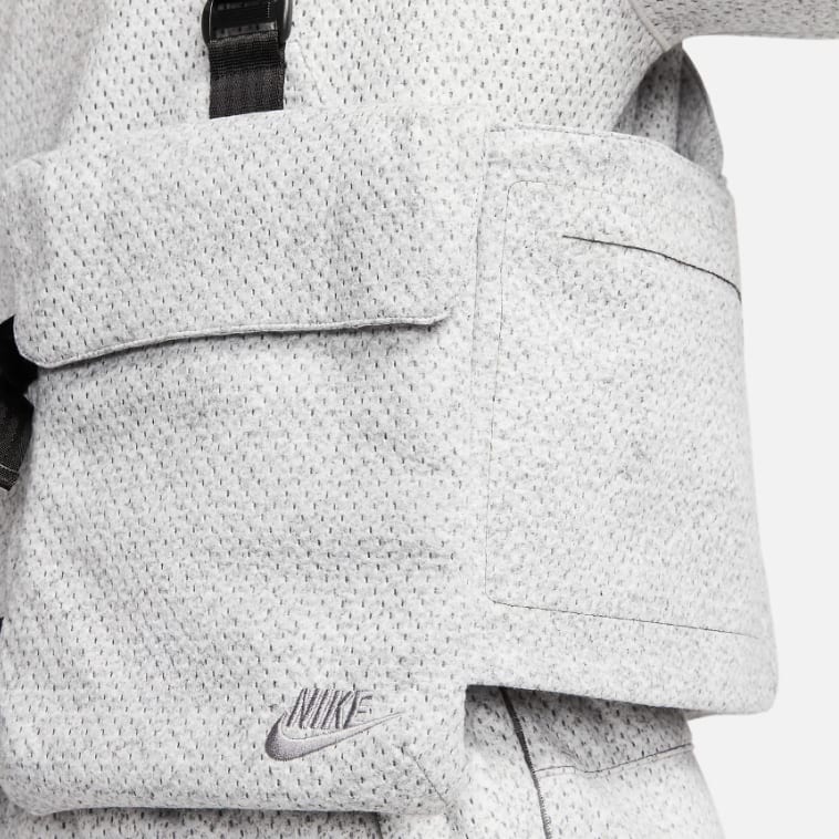 Nike Жилеты Мужские Дымчато-серые Без воротника Рабочая одежда DX9404-077