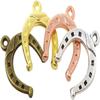 100pcs 4 Colors Alloy Horseshoe Pendants 0.63*0.51inch Western  Charms  Earring Jewelry Making