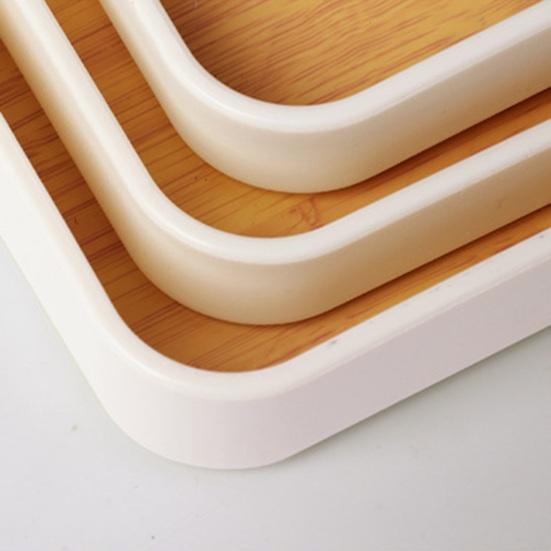 Фруктовая тарелка Прямоугольный сервировочный поднос Маслостойкий Легко чистится Широко используемое декоративное сервировочное блюдо Аксессуар для журнального столика