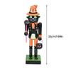 Halloween Nutcracker Statue Wooden Nutcracker Figures Holiday Decor Goody Bag Fillers Spooky Decor Figurine for Home Display