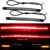 Flexible Motorcycle License Plate LED Light Tail Brake Stop Turn Signal Lamp