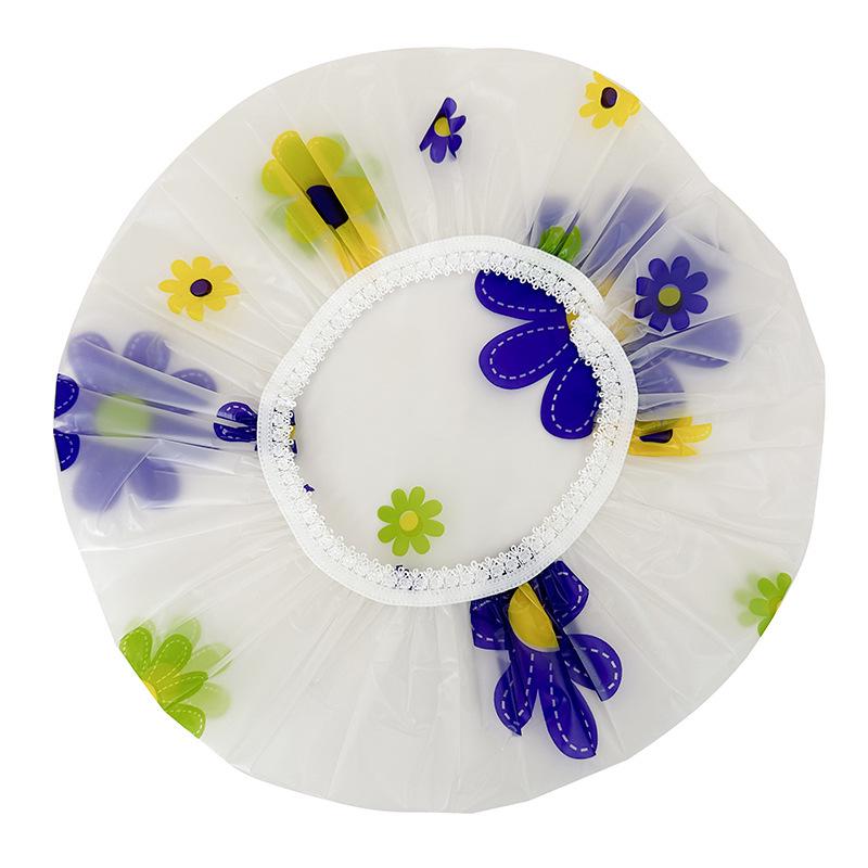 Reusable Waterproof Elastic Shower Cap for Women - Spa & Salon Hair Protection