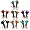 Punk Lace Fingerless Glove with Feather Fingerless Lace Gloves Steampunk Wristband Ring Halloween Gift for Engagement