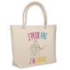 Sac De Plage - PLANETEE - Isotherme De Plage "Guitariste Homme J'peux Pas" - Coton - Beige - Grande Contenance