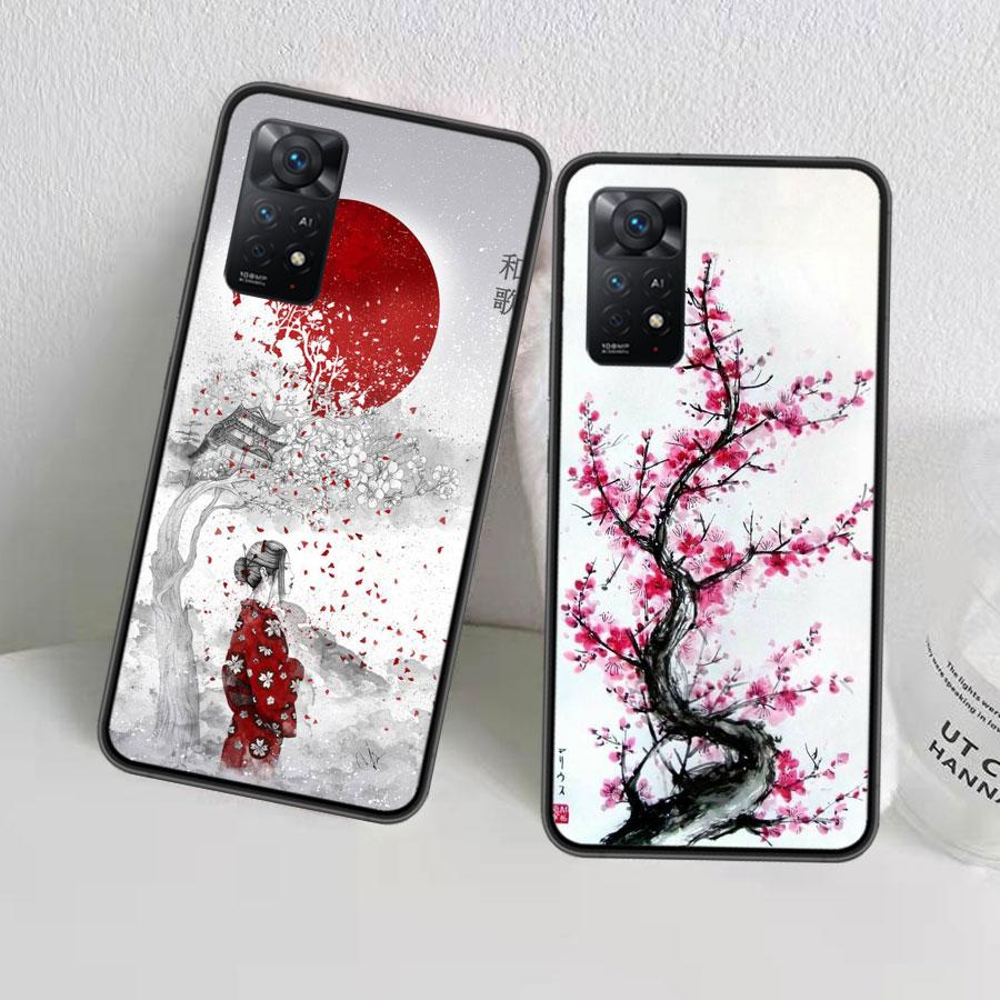 Чехол для телефона 'Цветущая вишня' для Xiaomi Redmi Note 12 Plus 12S 11 11T Pro 5G 11E 11S 4G 10 10S 9 9S 9T 8 8T 7 Защитный корпус Coqu