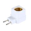 E27 Led Light Socket To Eu Plug Holder Adapter Converter On/Off For Bulb Lamp