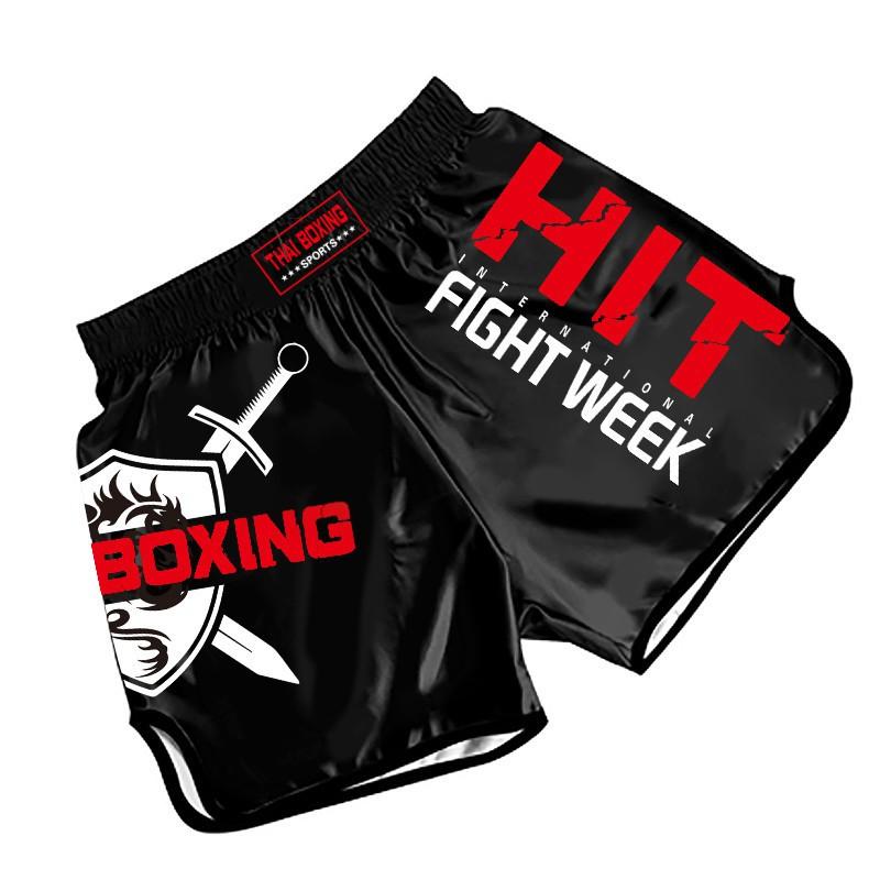 Martial Arts Shorts Muay Thai Boxing MMA Training Gym Combat Sports Unisex Quick-Dry Fighting Pants