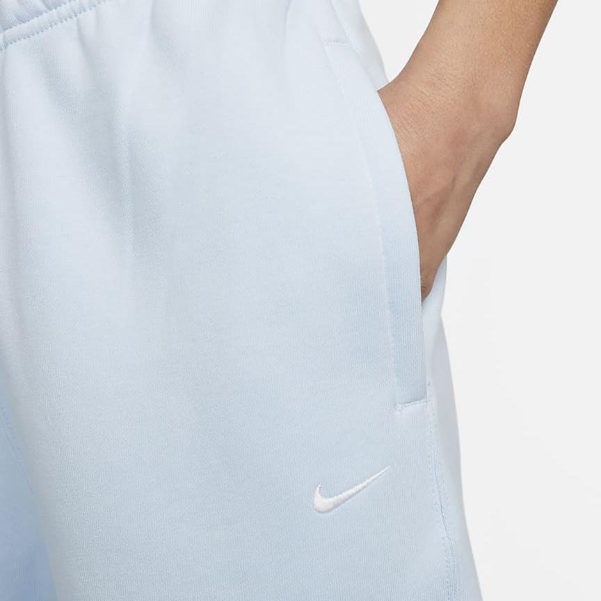 Nike Женские вязаные спортивные штаны небесно-голубые с умеренной манжетой CW5565-441