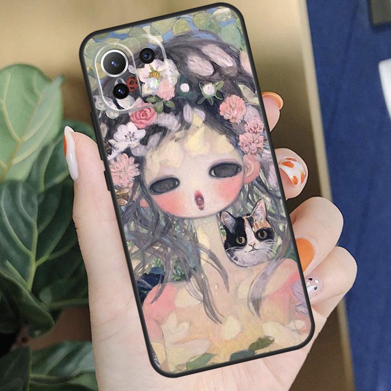 Мультяшный Эстетичный Чехол Aya Takano для Xiaomi 15 14 Ultra 13T 14T 15T Pro 17 Pro Max POCO F8 F7 F5 F6 X5 X6 X7 Pro Coque