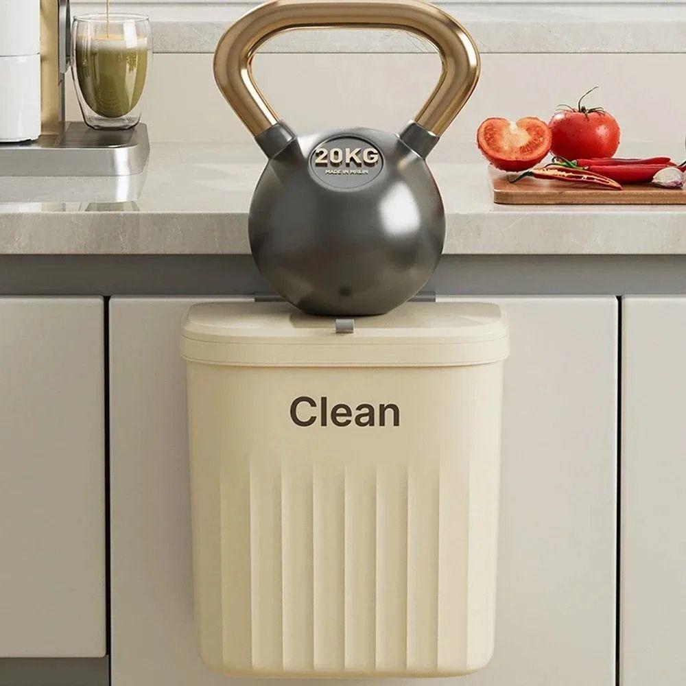Wall Mounted Hanging Trash Bin Plastic Sink Waste Garbage Garbage Can Kitchen Bathroom Toilet