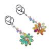 Орнамент Кристальная Подвеска Ловец Солнца Брелок для Ключей Автомобиля Креативный Страз Цветок Брелок Украсить