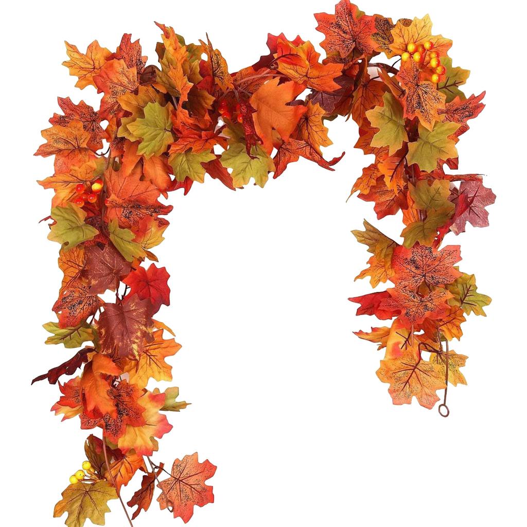 Wreath Maple Leaf Wreath Maple Leaf Wreath Hanging Vine Wreath Artificial Leaf Wreath Thanksgiving Decoration