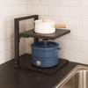 Adjustable Cabinet Layered Pot Rack Free Layering Pot Storage Rack Sink Storage Organizer  for Home