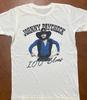 Винтажный Johnny Paycheck I.O.U. Синяя хлопковая белая рубашка унисекс, все размеры AG274