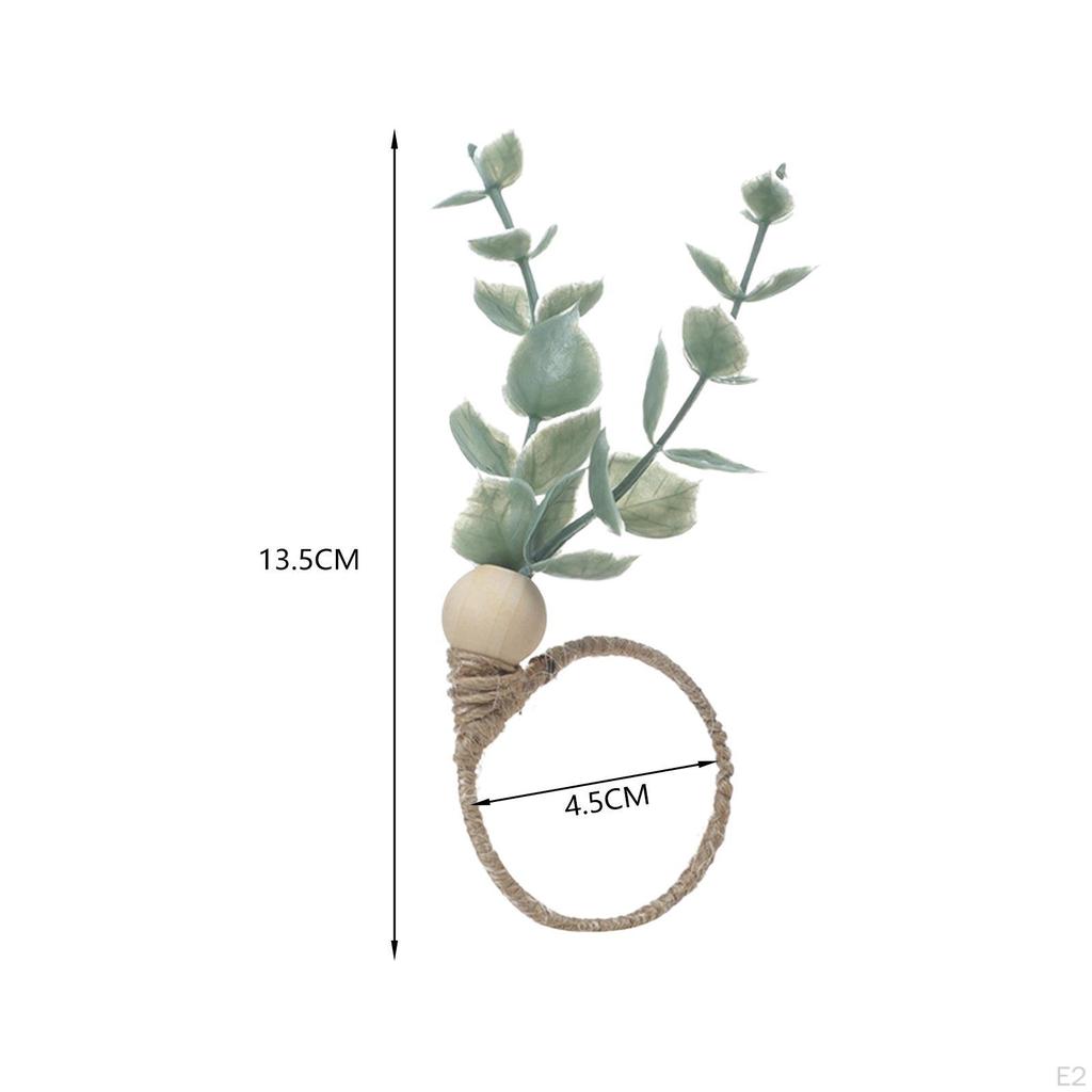 Бохо листья обеденный стол украшения петли для салфеток петля для свадьбы