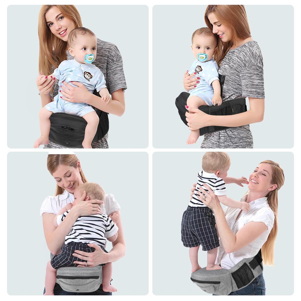 LANDICI Hip Carrying Piggyback Baby Face Side Side для новорожденных до 3 лет. Вместимость сумки для хранения. Уменьшает нагрузку на поясницу. Подарок ребенку на выход.