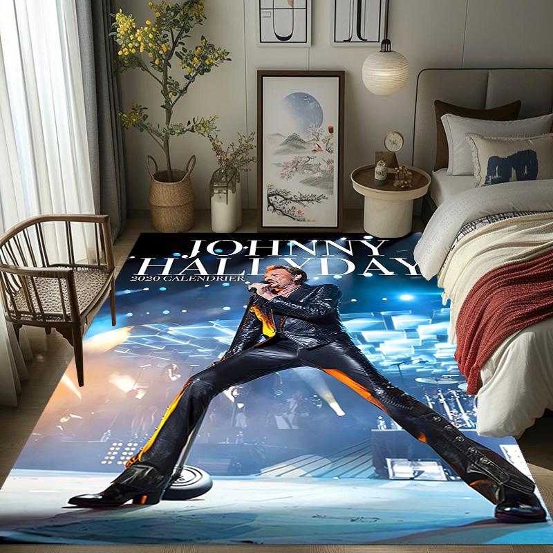 Johnny Hallyday Live Performance carpet printing Doormat Doormat Fashion Protective pad
