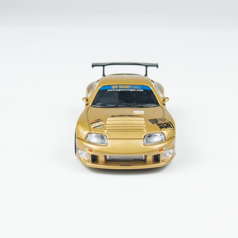 FVEX7 MINIGT 1:64 Toyota Supra A80 Top Secret GT-300 Top Secret Gold MGT Alloy Car Model 961