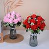 18 Heads Real Happy Flower Mini 8 Colors Natural Simulated Rose Photography Photo Gift Rose Flowers Decorative Home Decorative