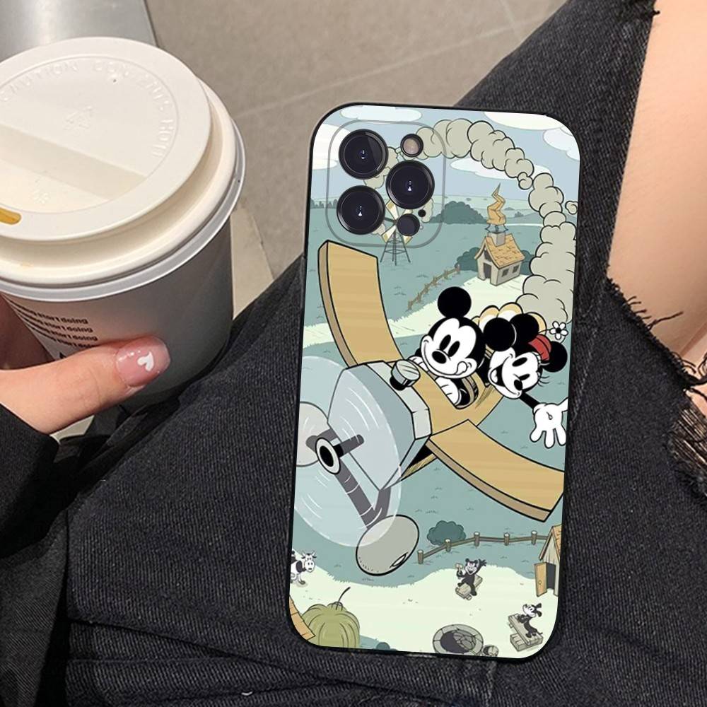 Чехол для телефона M-Minnie M-Mickey для iPhone 16 17 Air 15 14 13 12 11 Pro Max 16E Plus Fundas