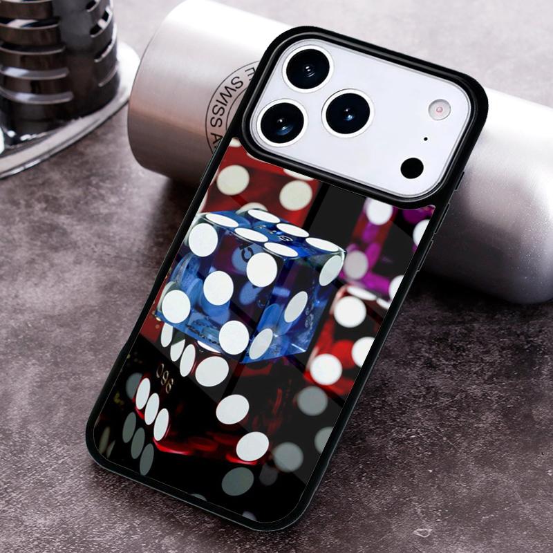 Чехол-бампер для iPhone 17 16 15 Pro Max Air 14 13 12 11 Plus с рисунком в стиле казино Покер, ударопрочный
