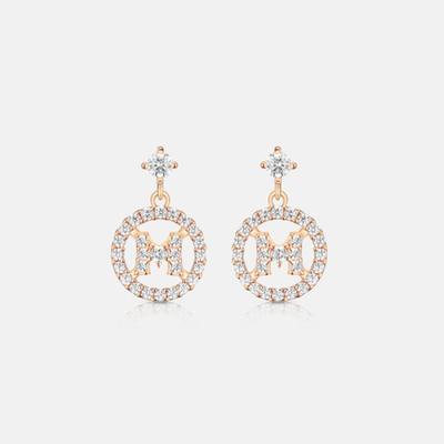 METROCITY JEWELRY M Базовые Серьги-гвоздики из стерлингового серебра с розовым покрытием A253SE0475RPH
