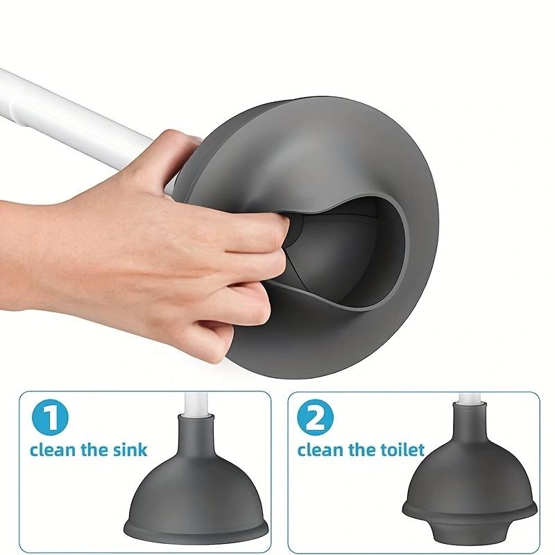 1 Set Toilet Plunger and Bowl Brush Combo for Bathroom Cleaning Toilet Brush and Plunger Set Toilet Brush Bathroom Accessories