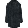 Оверсайз пальто шерпа - Urban Classics - Черный - Прямой крой - Инвертированные лацканы - Два больших боковых кармана