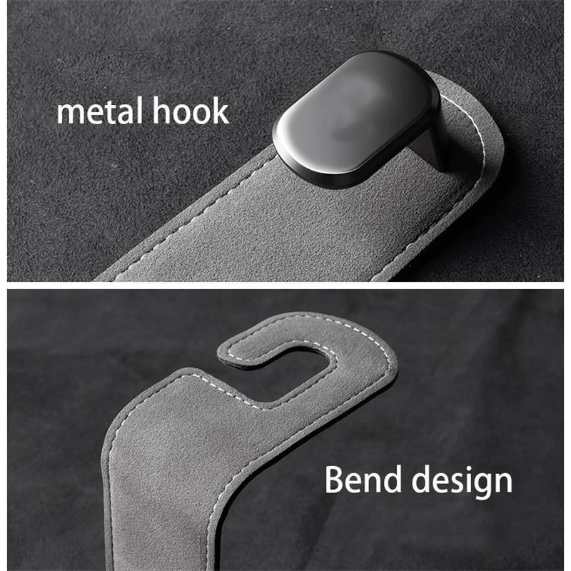 2Pcs Hook Hidden Car Seat Headrest Hook Auto Back Seat Organizer Hanger Handbag Clothes Bracket Car Interior Accessories