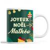 Mug - Noël Mathéo - Ceramic - Front/Back Print - 325 Ml - Green