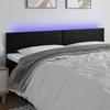 VidaXL LED Headboard Bedroom Furniture Double Bed Accessory Head of Bed Frame Interior Black 3121434