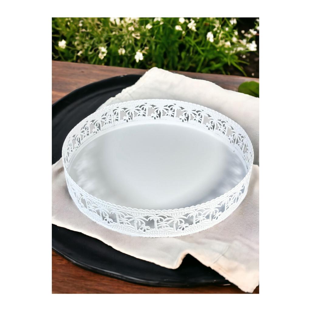 32 Cm White Serving Tray