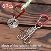 6Pcs Stainless Steel Tent Octopus Rope Buckle Aluminum Zinc Zinc Alloy Fixed Tent Rope Buckle  Outdoor Camping