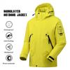 Cozy Up Men's Softshell Jacket with Hood Waterproof Windbreaker Lightweight Rain Shell Jacket for Outdoor Hiking Travel