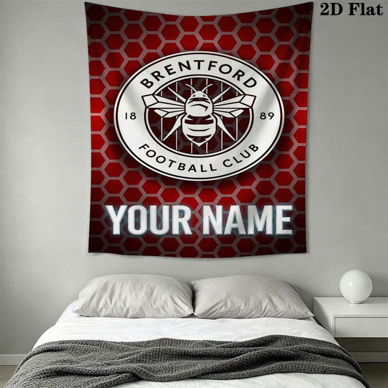 Custom Brentford Wall Hanging Printed Fabric Blanket Decorative Tapestries for Bedroom Living Room Home Decor