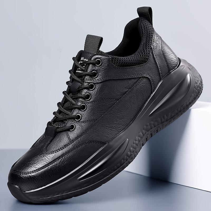 Men's Shoes Spring Autumn New Fashion Men Casual Sports Leather Shoes Casual Fashion Increase Height Shoes Business Casual Shoes