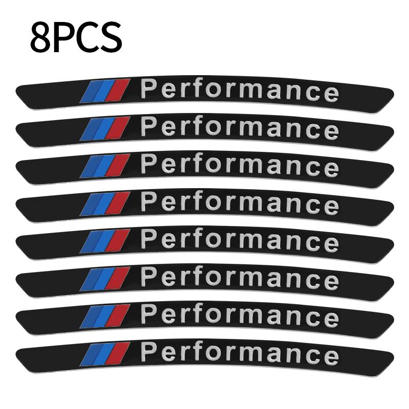 FA64Pcs Aluminum Car Styling Wheel Hub Badge Tire Rim Stickers For BMW M Emblem E46 E36 E34 F10 E90 F30 E60 F30 E53 E30 E92 E87