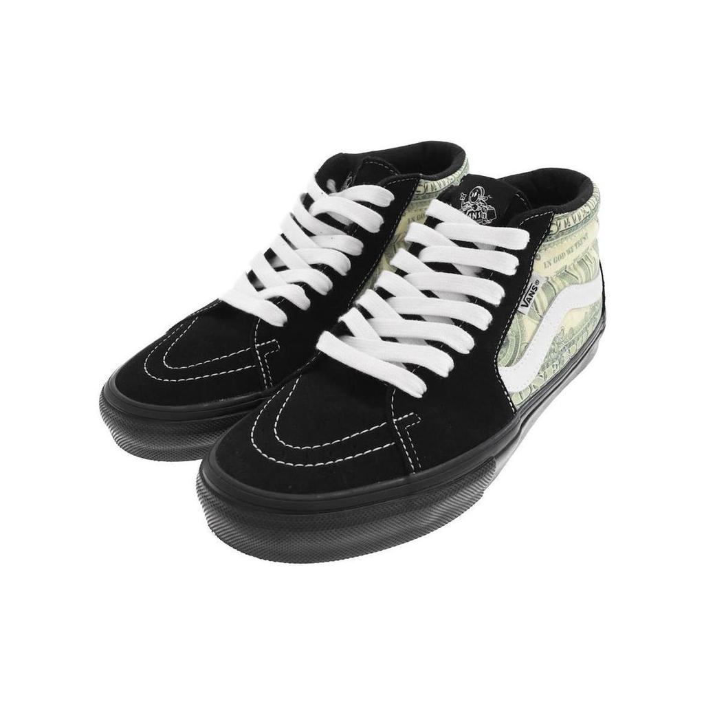 Supreme x Vans Skate Grosso Mid Доллар - Черные Унисекс Кроссовки VN0A5FCGBMA