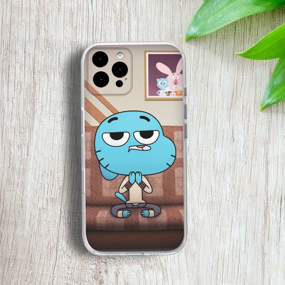 A-Amazing W-World Gumball Phone Case For iPhone 17,16,15,14,13,12,11 Pro,Max,Plus,X,XS,XR,SE4,E Mini Transparent Soft Cover