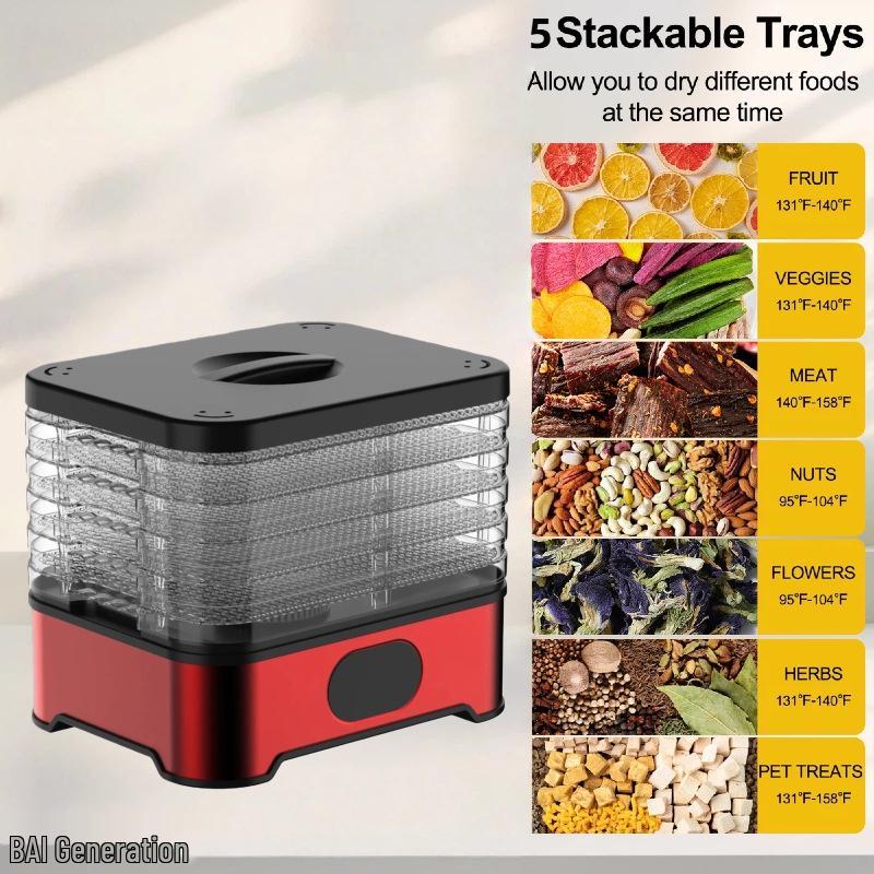 2025 Интеллектуальная многофункциональная пищевая сушилка большой емкости для фруктов и овощей
