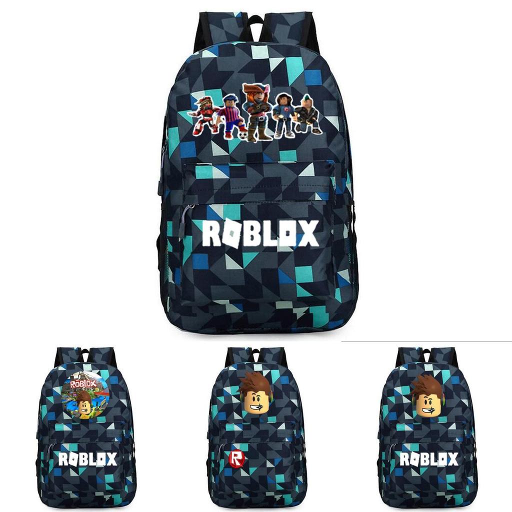 Стильный рюкзак Roblox для детей с ярким мультяшным рисунком и большим объемом