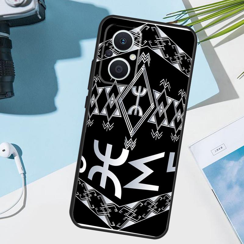 Чехол с флагом берберов для OPPO Reno 13 13F 12 11 F 8T 7 8 10 Pro OPPO Find X8 X6 Pro X3 X5 Lite Чехол Funda